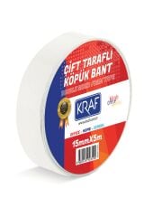 Kraf Çift Taraflı Köpük Bant 15 Mm 5 M 5015G