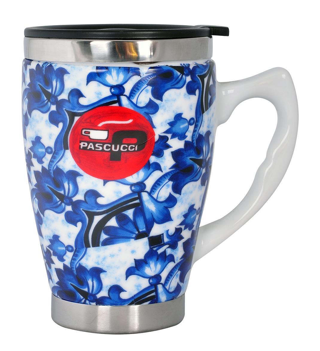 Andoutdoor AND333 İçi Çelik Dışı Desenli Seramik Kupa Mug