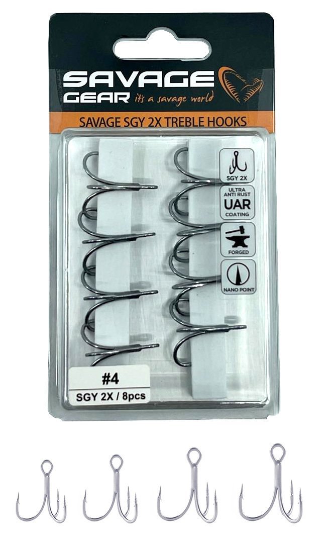 Savage Gear SGY 2X Trebles 8 Adet İğne