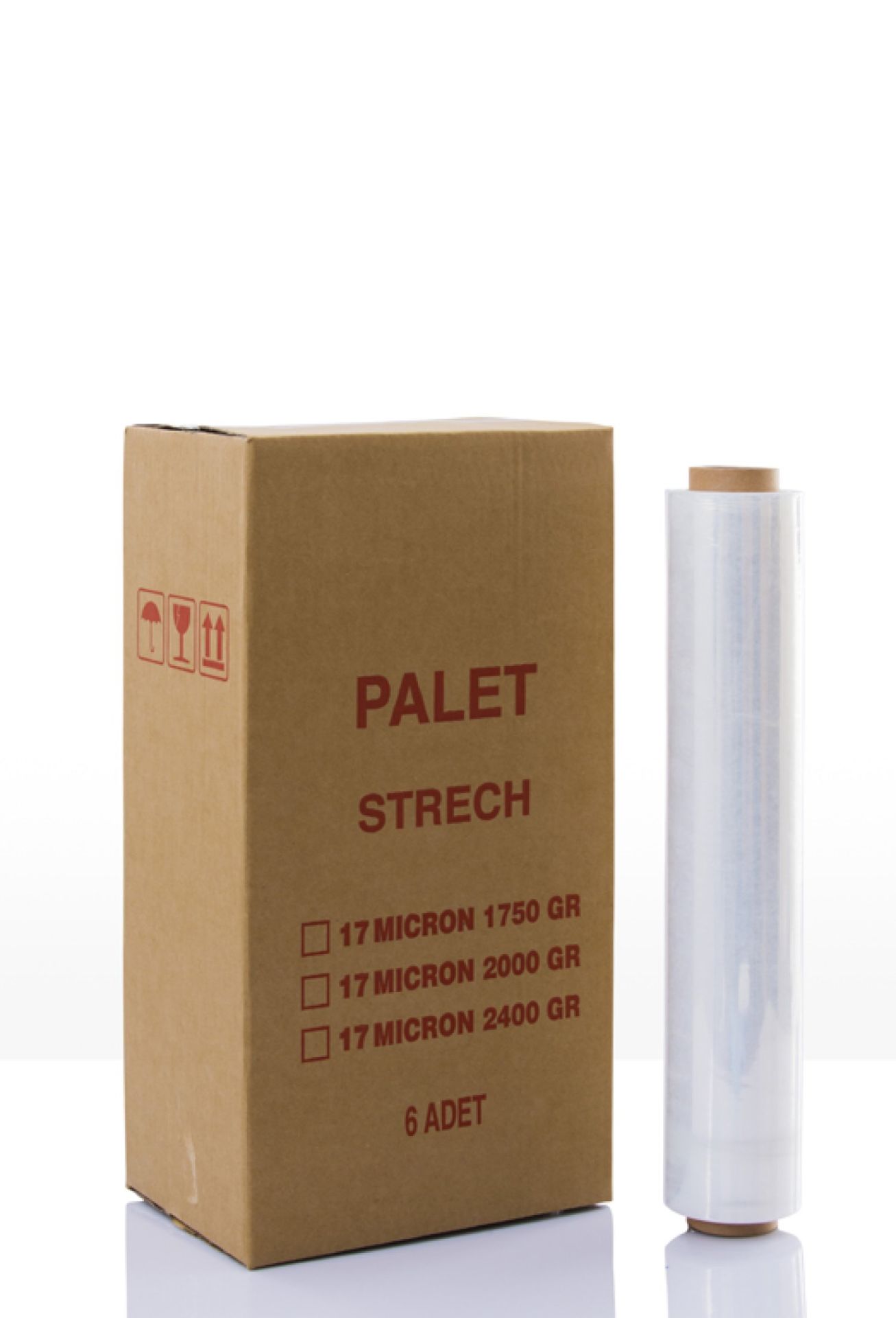 PALET STREÇ FİLM 23 Mic 2400 Gr 6 ADET