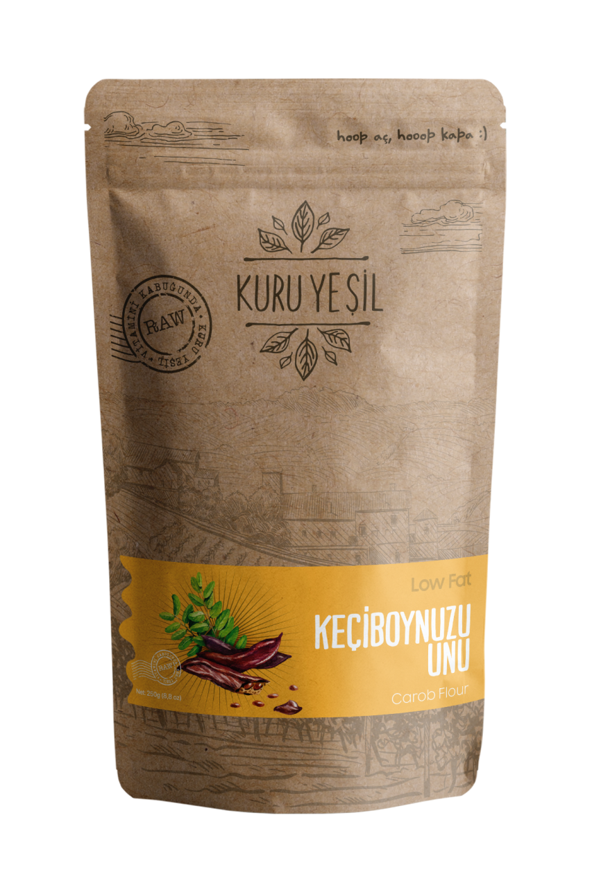 Kuru Yeşil Organik Keçiboynuzu Unu 250 GR