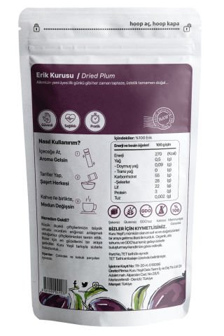 Kuru Yeşil Yerli Erik Kurusu 50 Gr | Yeni Sezon | Kuru Meyve