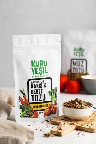 Yerli Sebze Karışımı 100 GR - Yerli Sarımsak Tozu 100 GR |  Karışık Kuru Sebze, Sebze Kurusu