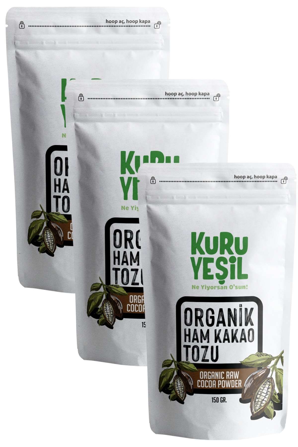 Ham Kakao 150 GR 3'lü Paket | Kakao Tozu | Katkı Yok | Koruyucu Yok