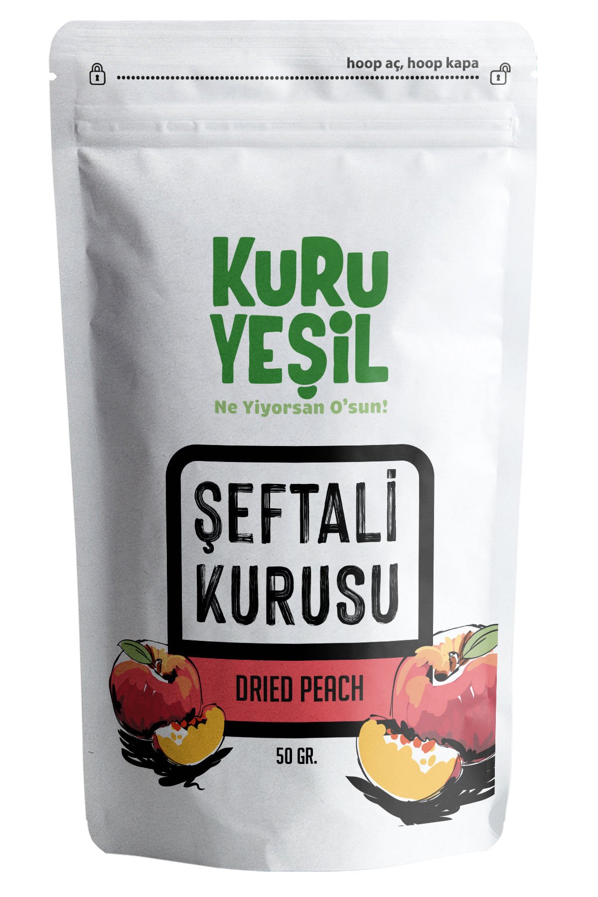 Şeftali Kurusu 50 gr | Kuru Meyve, Şeker İlavesiz, Doğal kurutulmuş meyve