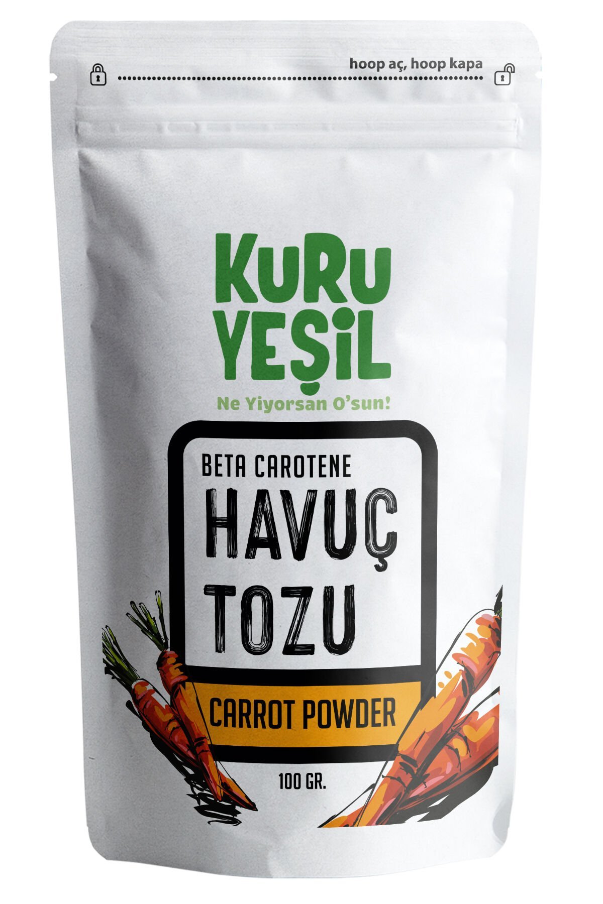 Havuç Tozu 100 GR | Sebze Tozu | Yerli Havuç