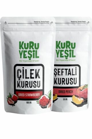 Şeftali Kurusu 50 GR - Çilek Kurusu 100 GR , Kuru Meyve, Meyve Kurusu, Atıştırmalık