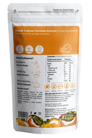 Dilimli Trabzon Hurması (Cennet Elması)  100 gr