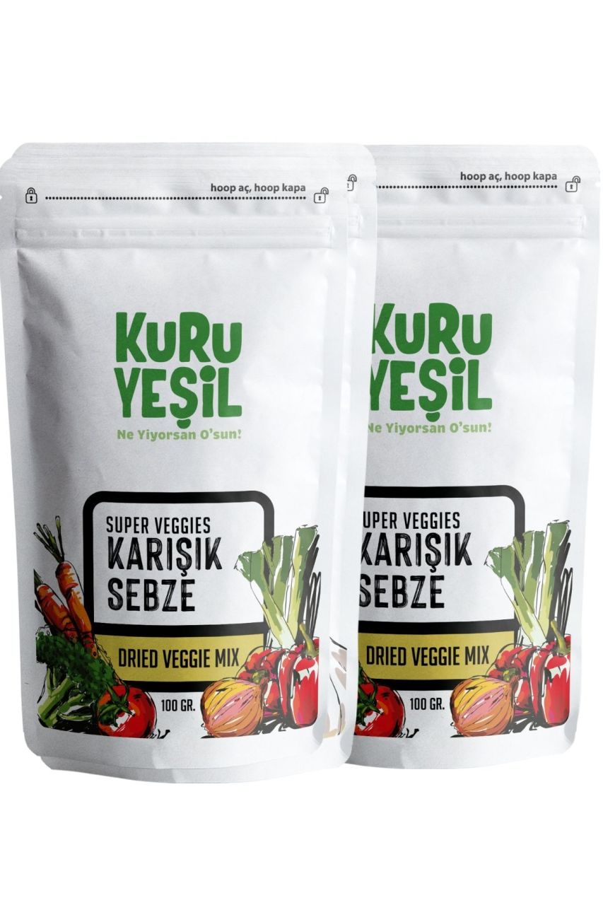 Karışık Sebze Kurusu 2'li Paket 200GR | Çorba Karışımı, Sebze Karışımı, Kuru Sebze