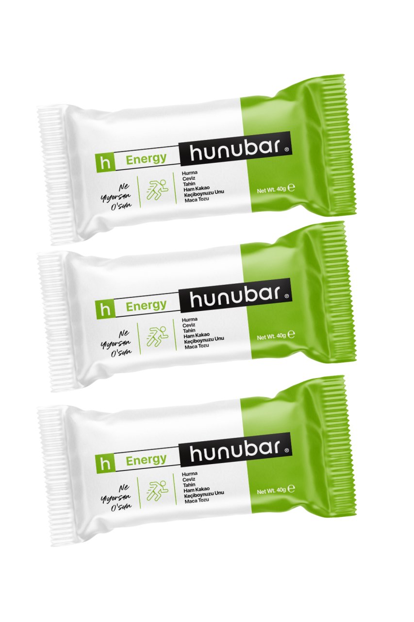 HUNUBAR - Enerji Bar 40gr X 3 Adet