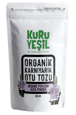 Karnıyarık Otu (Psyllium) Tozu 100 GR, Glutensiz