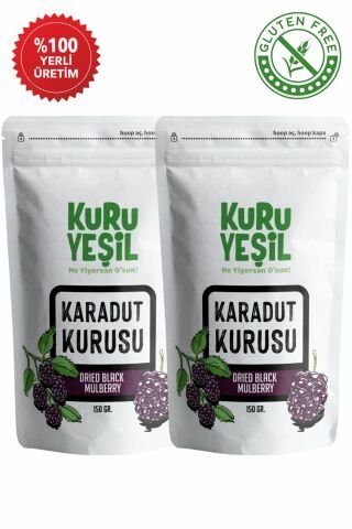 Karadut Kurusu 2'li Paket 300 GR | Şekersiz Meyve Kurusu | Kara dut Kurusu