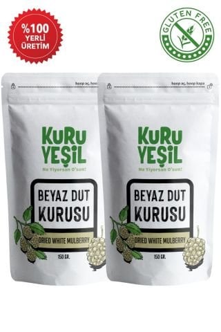 Beyaz Dut Kurusu 300 gr, 2'li Paket, Kuru Meyve, Şeker İlavesiz