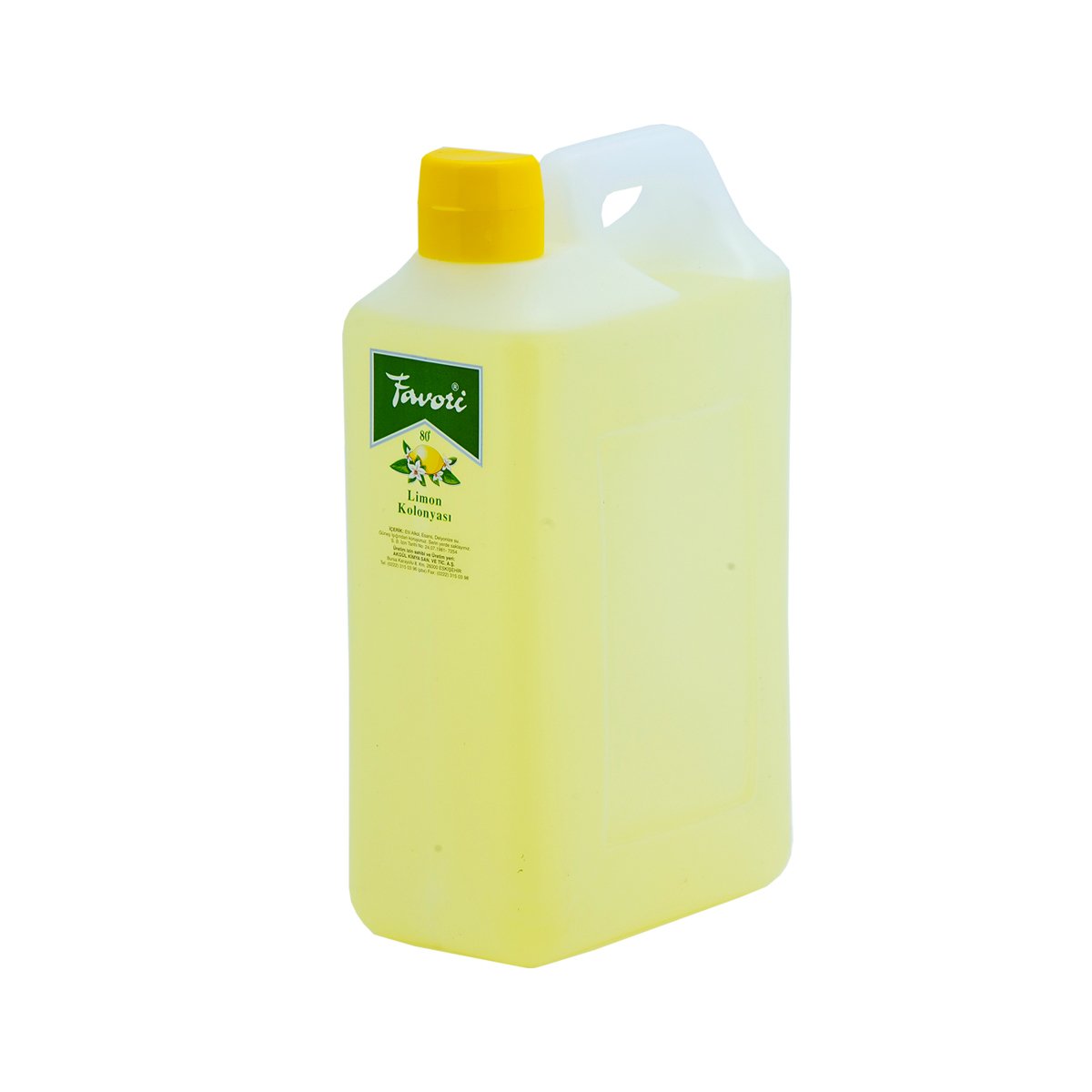 Favori Limon Kolonyası Plastik Bidon 80º (900 ML)