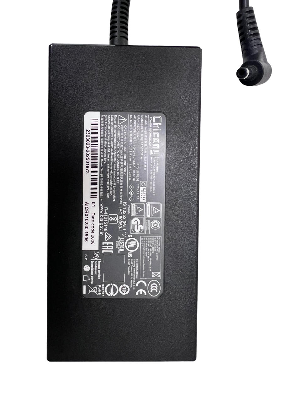 Orijinal Chicony 19.5V 11.8A A12-230P1A A17-230P1A