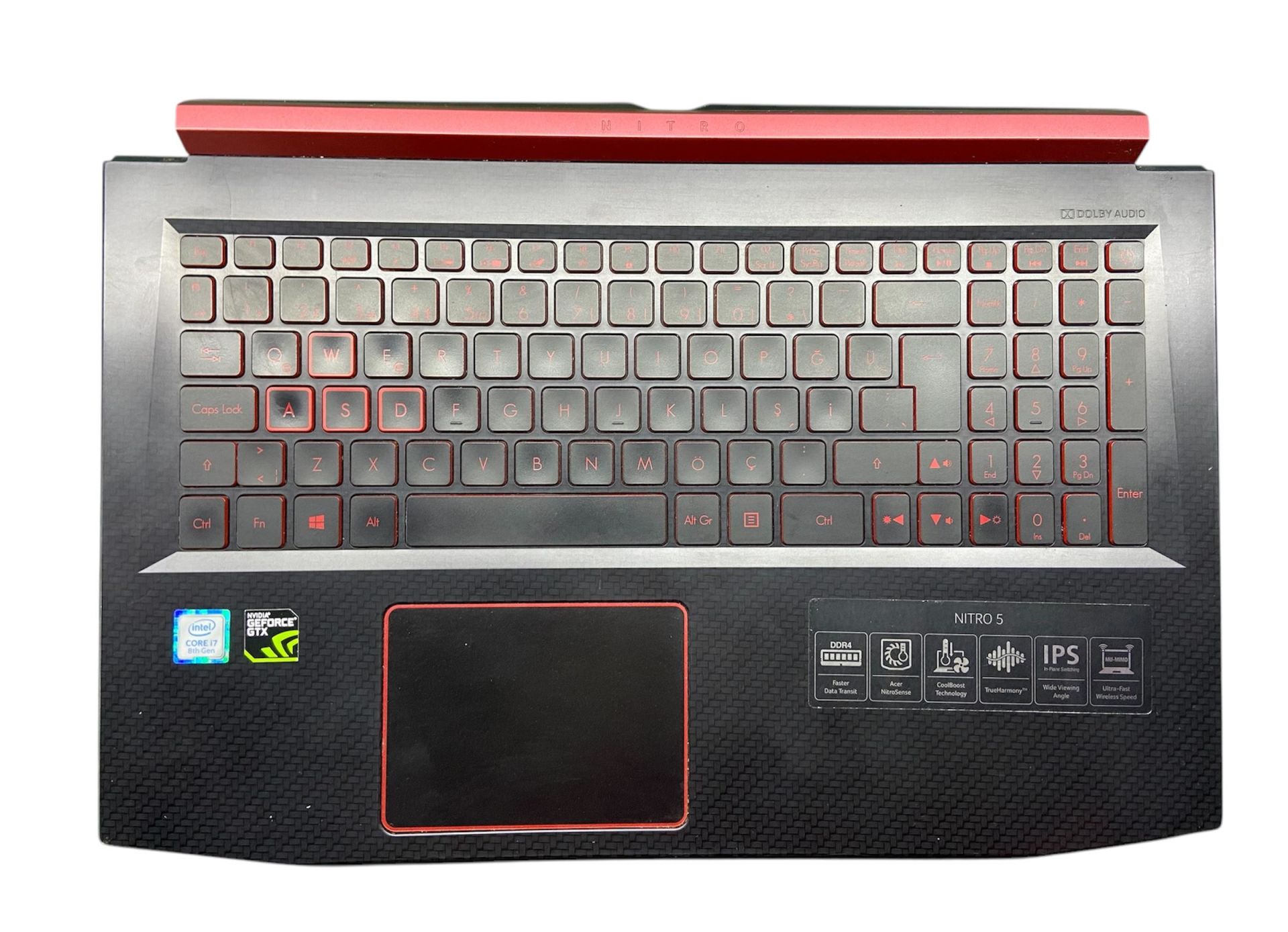 Acer Nitro 5 AN515-52 Klavye Kasa Touchpad AP290000401