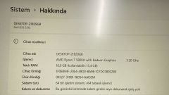 Dell G15 5515 Ryzen Edition /AMD Ryzen 7 5800H/16GB DDR4 3200 MHz/NVIDIA GeForce RTX 3050 4GB GDDR6/120Hz 15,6'' 1920x1080 FHD Ekran