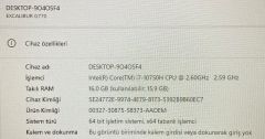 Casper Excalıbur G770 i7-10750H/16 GB RAM/NVIDIA GeForce GTX 1650 (4GB) GDDR6/1TB HDD/240GB SSD