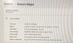 Lenovo ThinkPad T490s (Type 20NX, 20NY) Laptop / Intel® Core™ İ7-8565U/8 GB 2400 MHz DDR4/240 GB NVMe M.2 (PCIe) SSD/60Hz 14'' İnç 1920x1080 FHD Ekran/