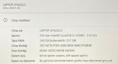 Nitro AN515-58 /İ5-12500H/24 GB DDR4 RAM/NVIDIA GeForce RTX™ 3050 (4GB)/512 SSD/144Hz FHD Ekran