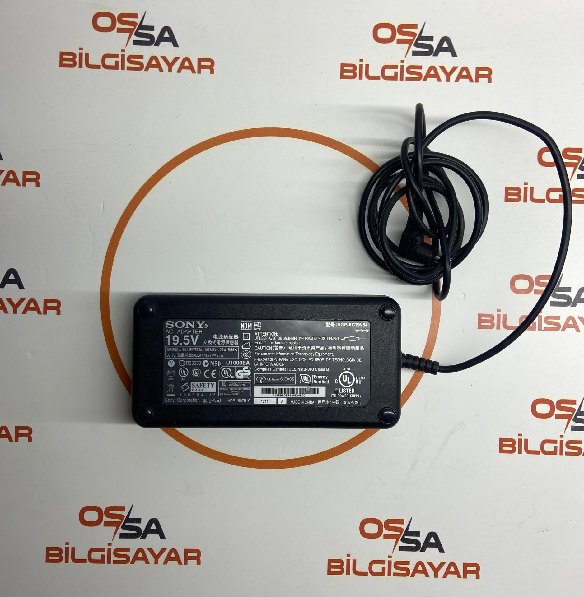 Orijinal Sony 19.5V - 7.7A Adaptör Adapter VGP-AC19V54