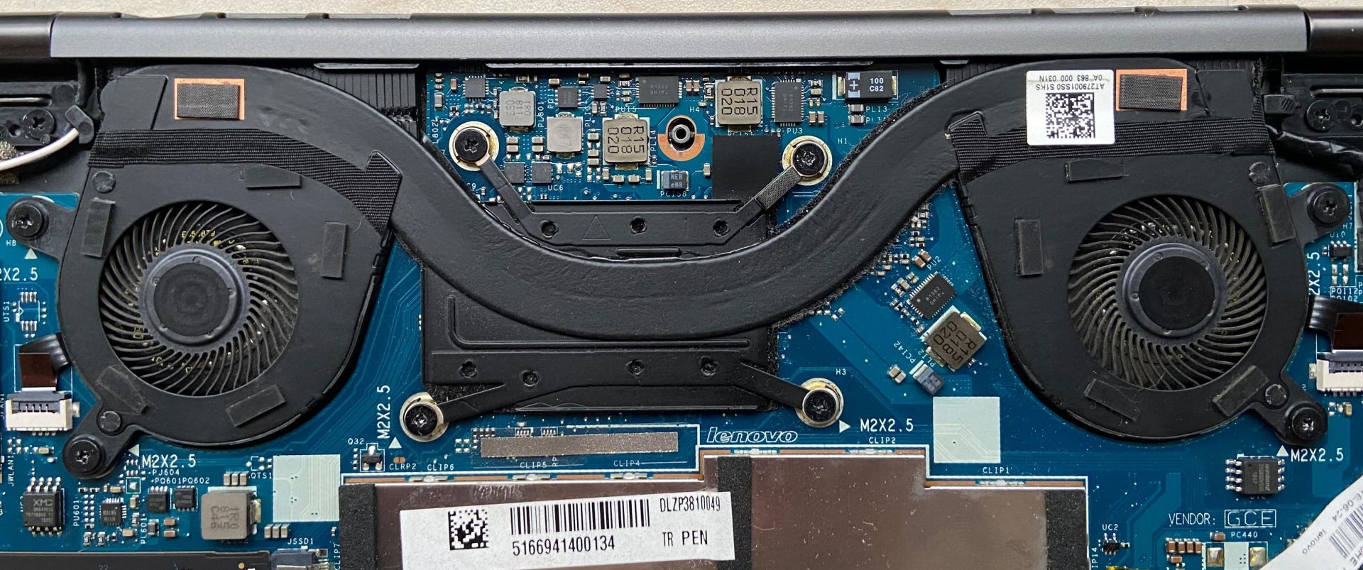 Lenovo Yoga 730-13IKB Fan Bakır Soğutucu Heatsink