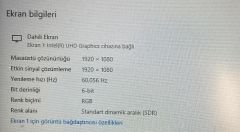 Hp 15-da2023nt /  i5 10.Nesil  /8GB RAM /1TB HDD /120 SSD / NVIDIA GeForce MX110 (2GB)