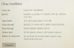 Monster Abra A7 V7.1 /İ7-7.Nesil/16Ram/1Tb HDD/240 SSD/Gtx1050