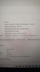 Monster Abra A7 V11.1 /İ7-9.Nesil/8Ram/256 SSD/Gtx1650 4 GB