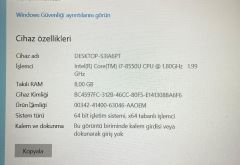 Casper Nirvana F750 / İ7-8.Nesil / 8Ram / 240 SSD / MX150