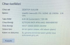 Acer Aspire ES1-311 / Intel Celeron / 8 Ram / 120 SSD