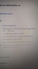 HP 255 G7 / Ryzen 3 3200U /Radeon VEGA 2 GB / 16 Ram/256 SSD