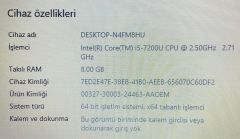 Casper F800 / İ5-7.Nesil / 8 Ram / 1TB HDD / 940MX
