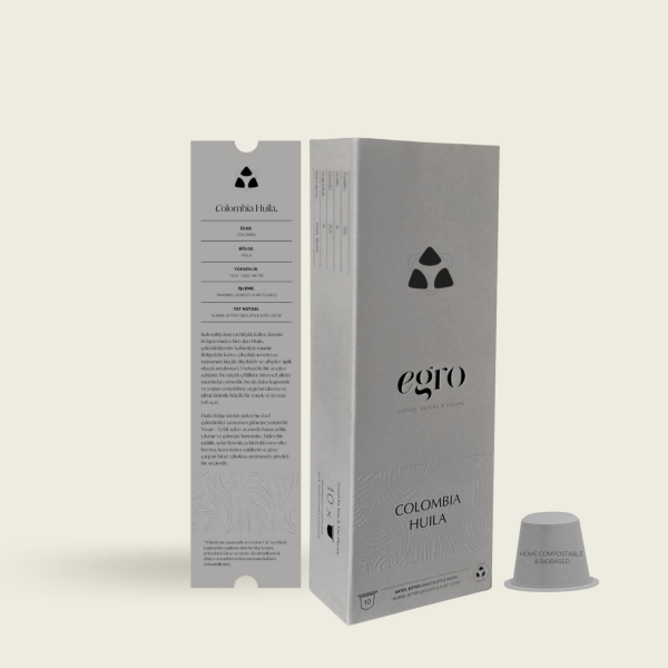 Colombia, Huila I 100% Evde-Kompostlanabilir Kapsül Kahve x 10 Adet