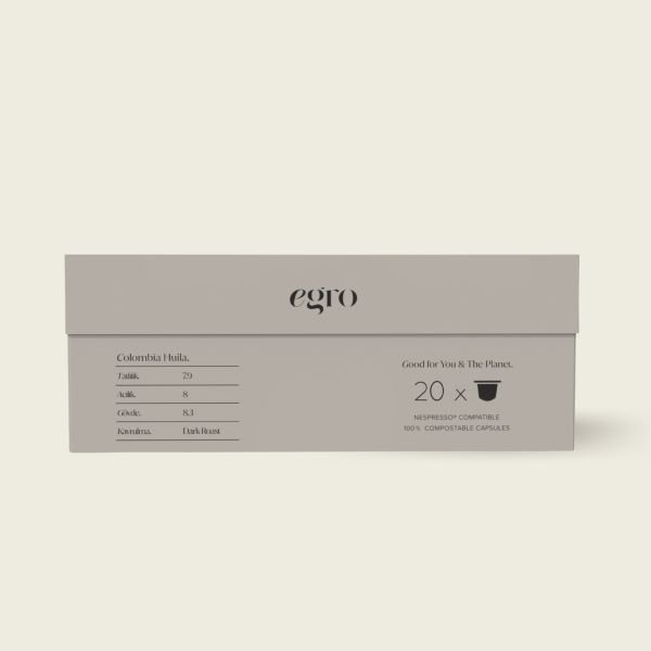 Colombia, Huila I 100% Evde-Kompostlanabilir Kapsül Kahve x 20 Adet