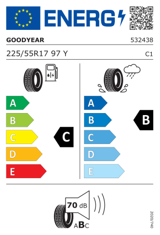 Goodyear Eagle F1 Asymmetric 3 Moe Rof 225/55R17 97Y Eagle F1  Otomobil Yaz Lastiği (2023)