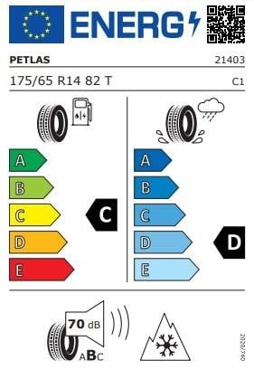 Petlas 175/65R14 TL 82T Glacier W661 Otomobil Kış Lastiği (2023)