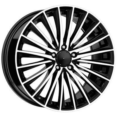 EMR 8.5X19 5X112 ET38 66.6 Black Diamond Jant