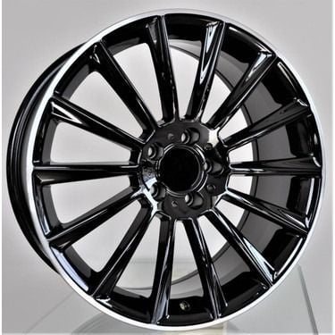 EMR 8.0X19 5X112 ET35 66.6 Black Lip Diamond