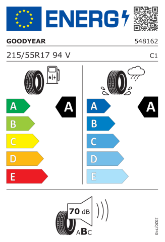 Goodyear 215/55R17 94V EfficientGrip Performance Otomobil Yaz Lastiği (2022)