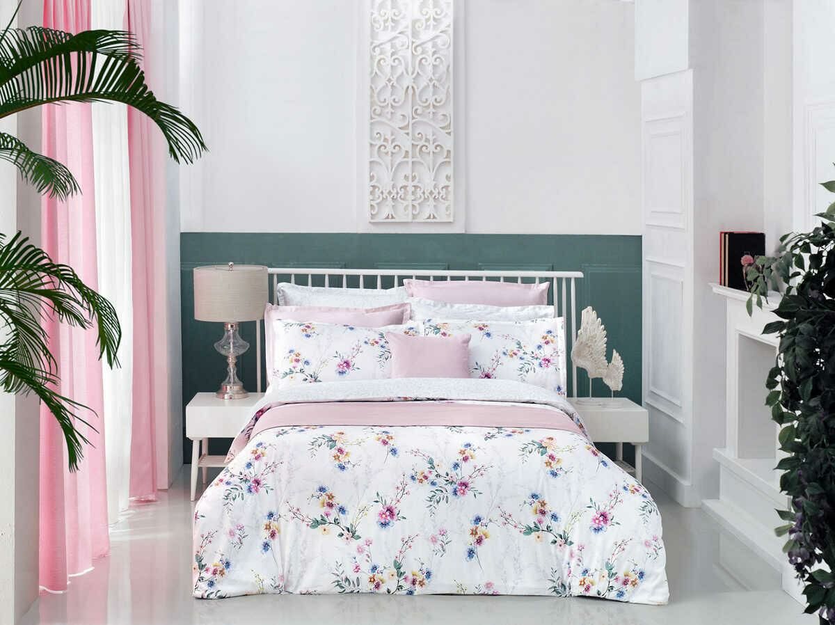 Sarev Ashley V1 Saten Nevresim Takımı King Size