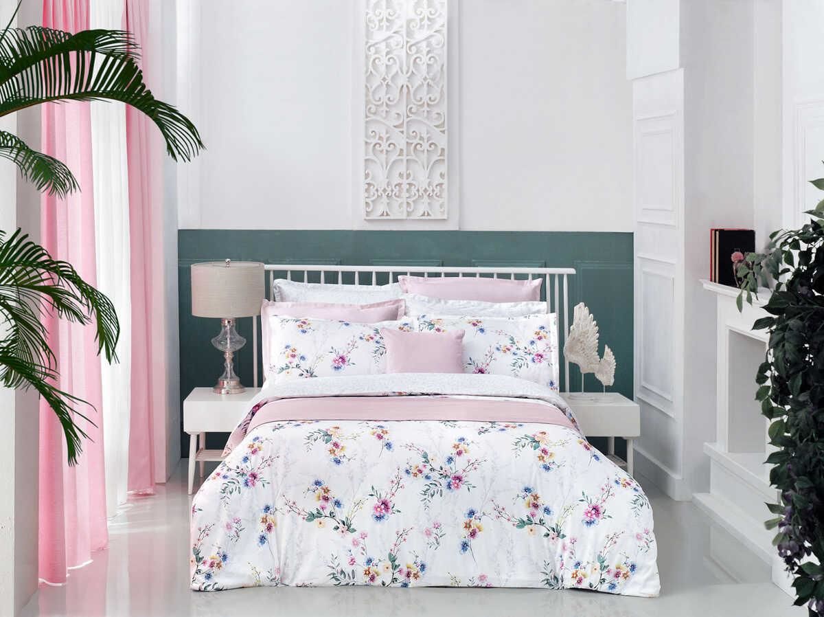 Sarev Ashley V1 Saten Nevresim Takımı King Size