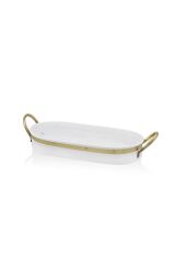 The Mia GLN0059 Galvin Tepsi Beyaz 65x33 Cm