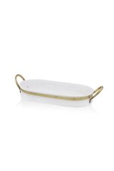 The Mia GLN0059 Galvin Tepsi Beyaz 65x33 Cm