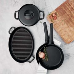 Korkmaz A1373 Gusto Volkanit Kare Grill Tava 28 Cm