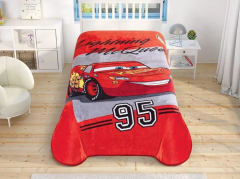 Taç Lisanslı Disney Cars Lightning Tek Kişilik Battaniye