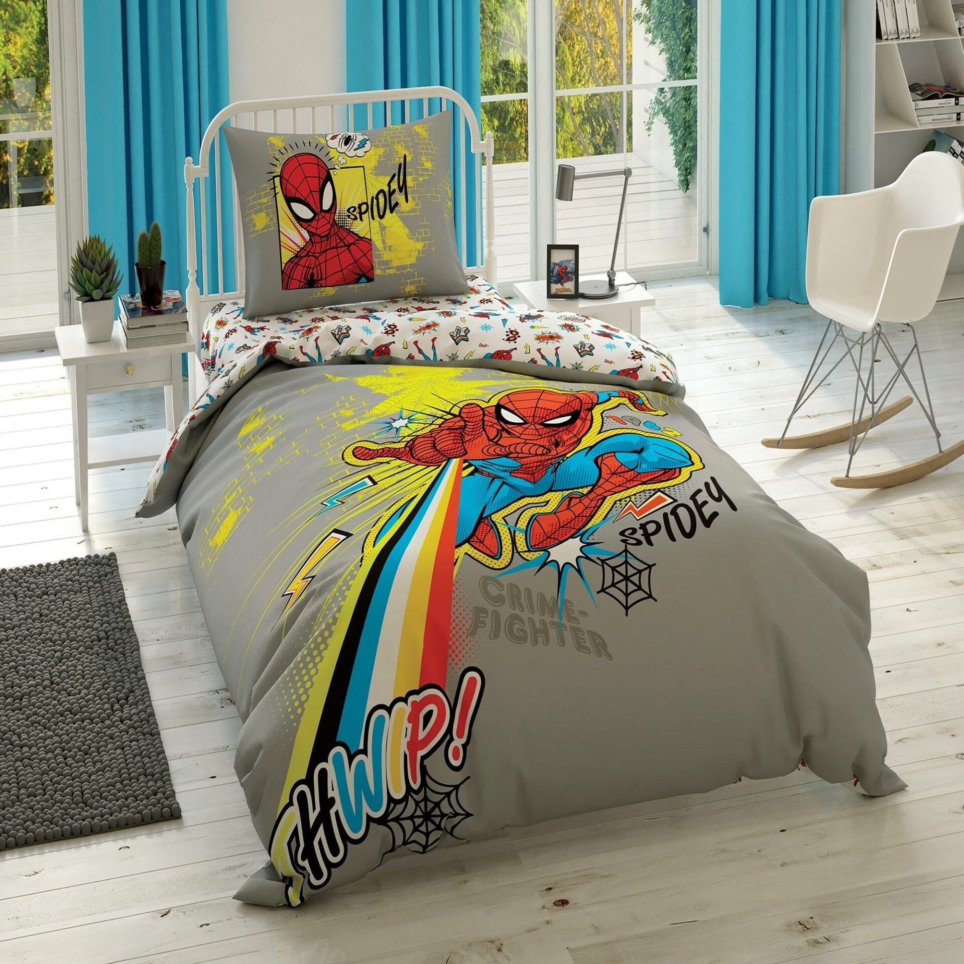 Taç Spiderman Power Tek Kişilik Nevresim Takımı