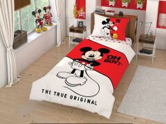 Taç Lisanslı Disney Mickey Çek Canlandır Tek Kişilik Nevresim Takımı