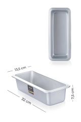 Acar 5772 Aliminyum Baton Dikdörtgen Kek Kalıbı 32 Cm