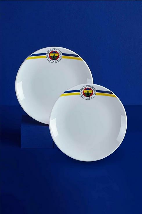 Kosova 3428 Fenerbahçe Porselen 2 Li Servis Tabağı 25 Cm